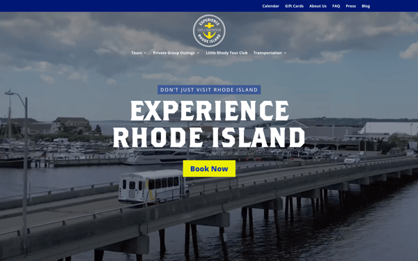 Website for a Tour Company