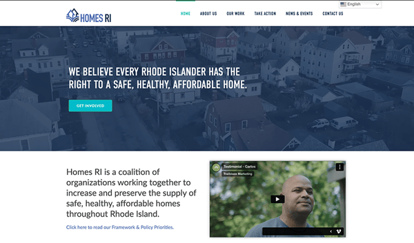 Website for a Housing Coalition