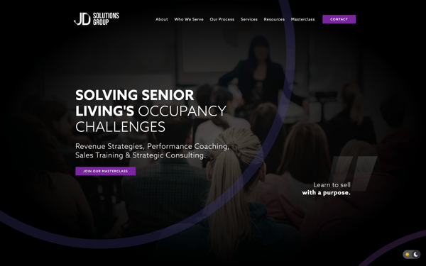 Website for a Senior Living Sales Consultant
