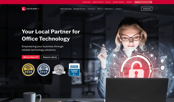 Website for a Managed Services Provider