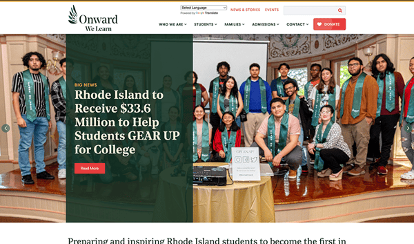 Website for a Non-Profit Organization