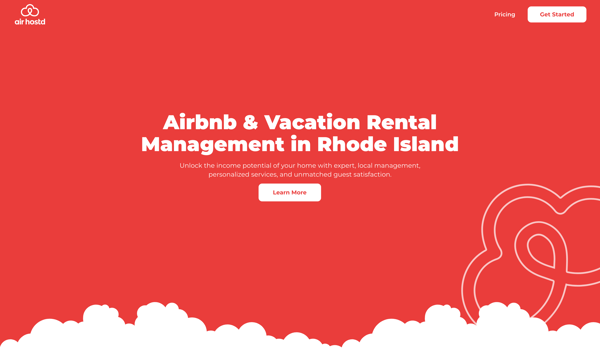 Website for a Short-Term Rental Management Company