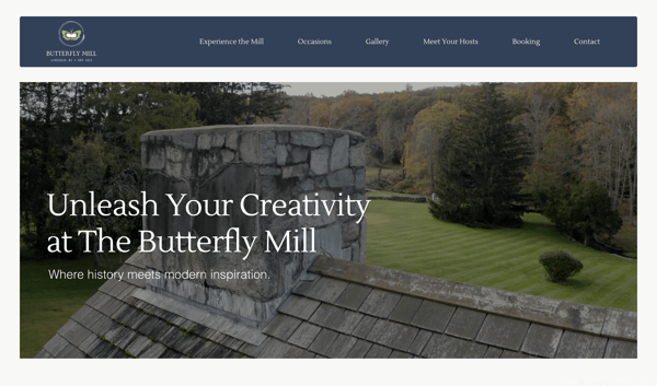 Website for an Event Space