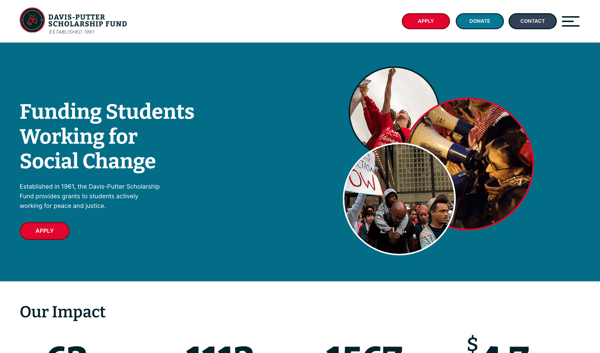 Website for a Scholarship Fund Provider