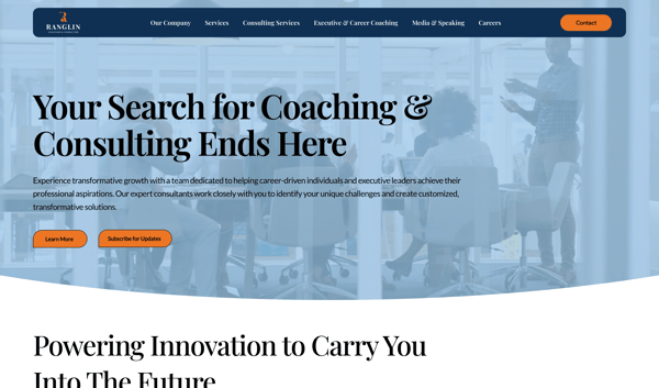 Website for a Business Consulting Company