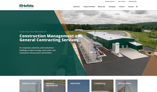 Website for a Construction Company